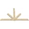 Ekena Millwork Kennewick Rough Sawn Timber Gable Bracket, Douglas Fir, 96"W x 60"H x 2"D x 6"F, 15/12 Pitch GBW096X60X0206KEN00RDF - alternate 4